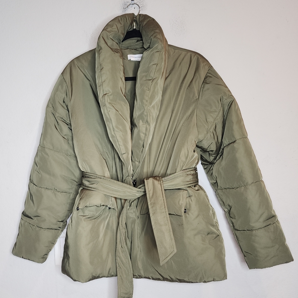 Lovers + Friends Olive Green Puffer Jacket